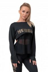 NEBBIA Női felső Nebbia Intense Mesh 805 Szín: fekete, Méret: XS