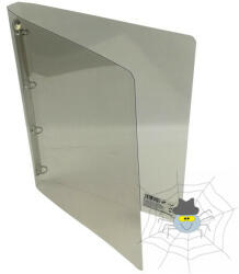 KARTON P+P Gyűrűskönyv A/4 PP 20mm 4 gyűrű átlátszó füst