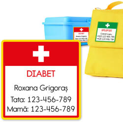 Mama Etichete Etichete cu nume și informații despre alergiile copilului (12 buc. )