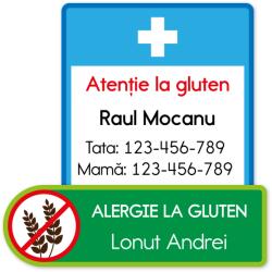 Mama Etichete Etichete cu informații despre sănătatea copilului și datele de contact ale părinților