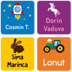 Mama Etichete Etichete termoadezive pentru haine școală copii (39 buc. )