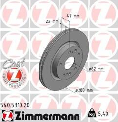 ZIMMERMANN Disc frana ZIMMERMANN 540.5310. 20 - piesa-auto