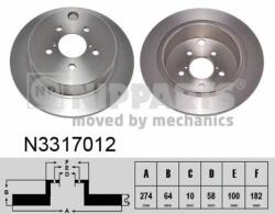 NIPPARTS Disc frana NIPPARTS N3317012 - piesa-auto