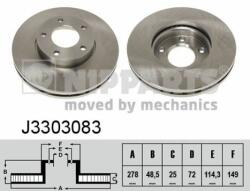 NIPPARTS Disc frana NIPPARTS J3303083 - piesa-auto