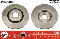 TRW Disc frana TRW DF4340S - piesa-auto