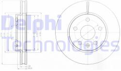 DELPHI Disc frana DELPHI BG4187C - piesa-auto
