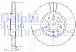DELPHI Disc frana DELPHI BG3035C - piesa-auto
