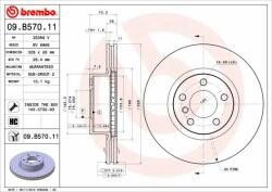 BREMBO Disc frana BREMBO 09. B570.11 - piesa-auto