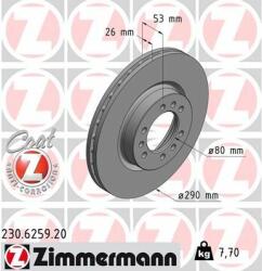 ZIMMERMANN Disc frana ZIMMERMANN 230.6259. 20 - piesa-auto