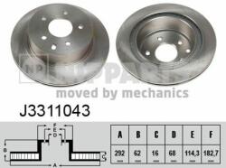 NIPPARTS Disc frana NIPPARTS J3311043 - piesa-auto