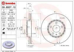 BREMBO Disc frana BREMBO 09.8937. 11 - piesa-auto