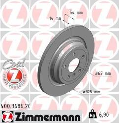 ZIMMERMANN Disc frana ZIMMERMANN 400.3686. 20 - piesa-auto