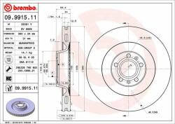 BREMBO Disc frana BREMBO 09.9915. 11 - piesa-auto