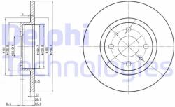 DELPHI Disc frana DELPHI BG2411 - piesa-auto