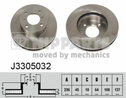 NIPPARTS Disc frana NIPPARTS J3305032 - piesa-auto