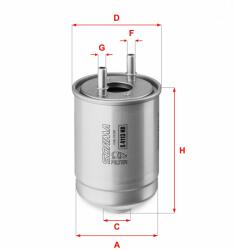 SOFIMA filtru combustibil SOFIMA S 4113 NR - piesa-auto