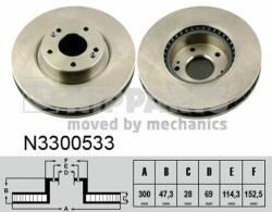 NIPPARTS Disc frana NIPPARTS N3300533 - piesa-auto