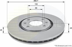 COMLINE Disc frana COMLINE ADC1509V