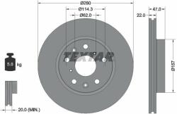 TEXTAR Disc frana TEXTAR 92156600 - piesa-auto