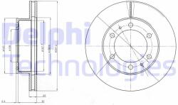 DELPHI Disc frana DELPHI BG4211C - piesa-auto