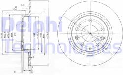 DELPHI Disc frana DELPHI BG3875C - piesa-auto