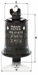 Mann-filter filtru combustibil MANN-FILTER WK 614/24 x - piesa-auto