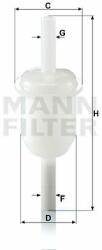 Mann-filter filtru combustibil MANN-FILTER WK 31/4 (10) - piesa-auto