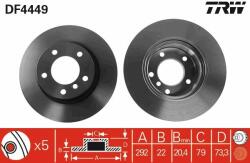 TRW Disc frana TRW DF4449 - piesa-auto
