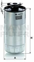 Mann-filter filtru combustibil MANN-FILTER WK 841/1 - piesa-auto
