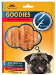 4Dog Recompense 4DOG Goodies Rawhide Stick cu Pui, 100 g