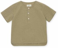 Konges Sløjd gyerek pizsama póló zöld, sima - zöld 110-116