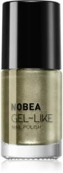 NOBEA Metal Gel-like Nail Polish lac de unghii cu efect de gel culoare Olive green N#79 6 ml