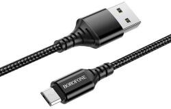 BOROFONE Cablu de Date si Incarcare Borofone BX54 Ultra Bright USB la MicroUSB 1m 2.4A Negru