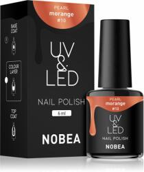 NOBEA UV & LED Nail Polish unghii cu gel folosind UV / lampă cu LED glossy culoare Morange #10 6 ml