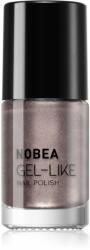 NOBEA Metal Gel-like Nail Polish lac de unghii cu efect de gel culoare chrome #N43 6 ml