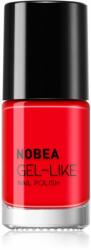 NOBEA Day-to-Day Gel-like Nail Polish lac de unghii cu efect de gel culoare Ladybug red #N08 6 ml