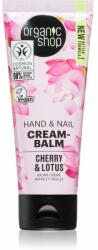 Organic Shop Cherry & Lotus balsam fortifiant pentru maini si unghii 75 ml