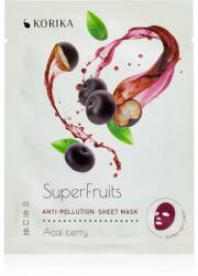 KORIKA SuperFruits Acai Berry - Anti-pollution Sheet Mask masca pentru celule cu efect detoxifiant Acai berry 25 g