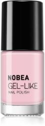 NOBEA Day-to-Day Gel-like Nail Polish lac de unghii cu efect de gel culoare Baby pink #N49 6 ml