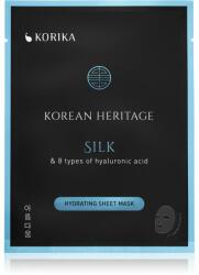 KORIKA Korean Heritage Silk & 8 Types of Hyaluronic Acid Hydrating Sheet Mask mască textilă hidratantă Silk Hydrating sheet mask