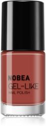 NOBEA Day-to-Day Gel-like Nail Polish lac de unghii cu efect de gel culoare Fired brick #N15 6 ml