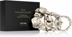 Notino Silk Collection Scrunchie Set set de elastice pentru păr din mătase Cream culoare