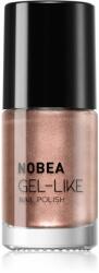 NOBEA Metal Gel-like Nail Polish lac de unghii cu efect de gel culoare Brass N#76 6 ml