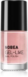 NOBEA Metal Gel-like Nail Polish lac de unghii cu efect de gel culoare Shimmer pink N#77 6 ml