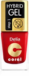 Delia Cosmetics Coral Nail Enamel Hybrid Gel lac de unghii sub forma de gel culoare 01 11 ml