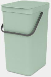 Brabantia Sort & Go Waste Bin Jade Green 16 L (211867) - vexio Cos de gunoi