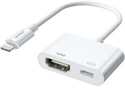 JOYROOM adapter Lightning (male) to digital HDMI (female) + Lightning (female) FullHD 1080p 60Hz white (S-H141 white) adapter (S-H141 white) - vexio