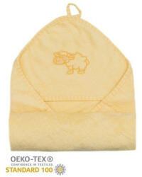  Stella fürdőlepedő hímzett 110x110 sárga bari - babycenter-online