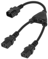 Rebel Cablu splitter alimentare PC C14 - 2x C13 (KPO2773)