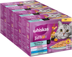 Whiskas 48x85g Whiskas Tasty Mix hal minden napra szószban nedves macskatáp